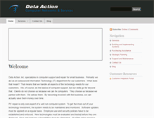 Tablet Screenshot of dataaction.com